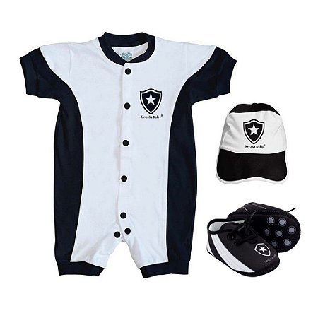 Kit Bebê Botafogo 3 Peças Torcida Baby