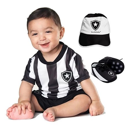 Kit Bebê Botafogo 4 Peças Oficial - Torcida Baby