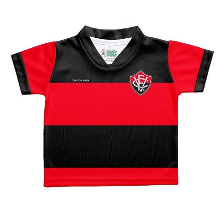 Camiseta Bebê Vitória Listrada - Torcida Baby