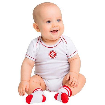 Kit Bebê Internacional Com Body e Meia Oficial
