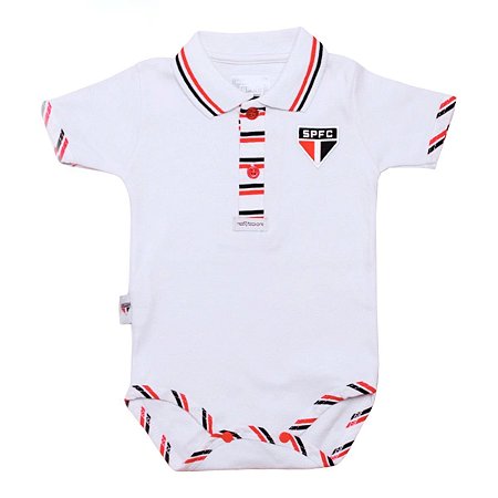 Body São Paulo Manga Curta Masculino Oficial
