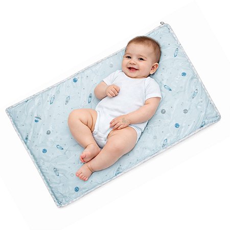 Trocador E Colchonete Bebê Espaço Plastificado 70x38Cm Papi