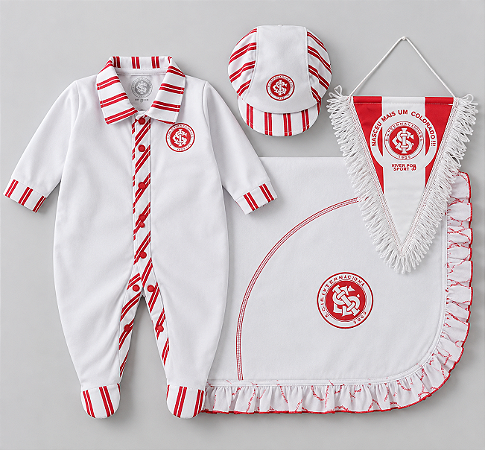 Kit Saída Maternidade Internacional com Manta e Boné Oficial