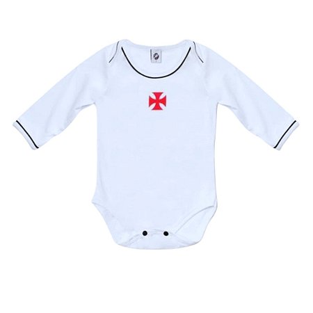 Body Vasco Manga Longa Branco Oficial