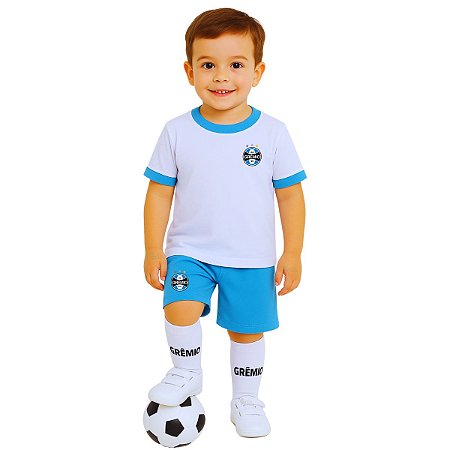 Uniforme Grêmio Bebê Infantil Juvenil Conjunto Oficial
