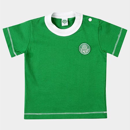 Camiseta Bebê Palmeiras Verde Oficial