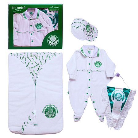 Kit Bebê Palmeiras Plush Saída Maternidade Meninos Oficial