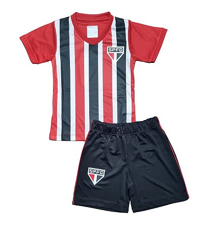 Uniforme Infantil São Paulo Listrado Oficial