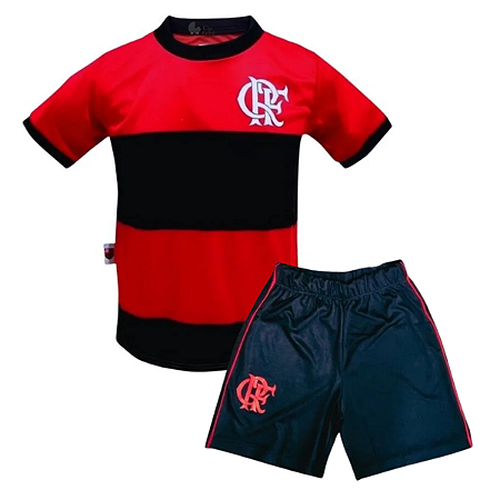 Uniforme Infantil Flamengo Listrado Oficial