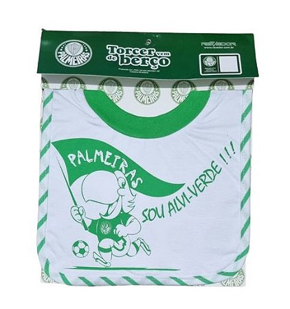 Babador Bebê Palmeiras Bandeira Oficial