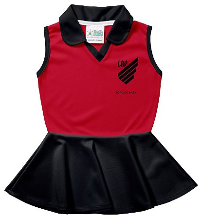 Vestido Bebê Athlético PR Regata Torcida Baby