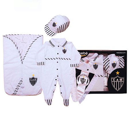 Kit Maternidade Atlético MG com Saco de Dormir Masculino Oficial