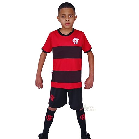 Uniforme Infantil Flamengo Kit 3 Peças Oficial