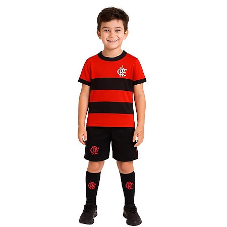 Uniforme Infantil Flamengo Kit 3 Peças Oficial
