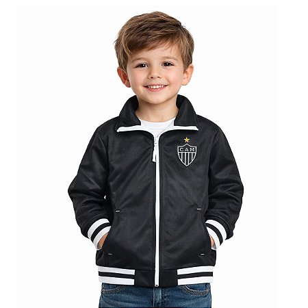 Jaqueta Infantil Atlético MG Blusa De Frio Flanelada Oficial