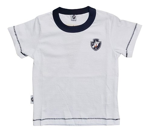 Camiseta Bebê Vasco Branca Oficial