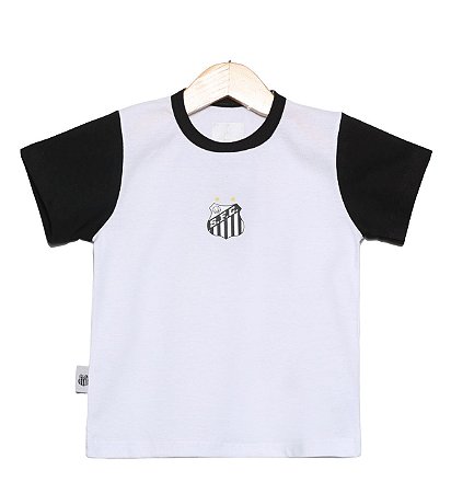 Camiseta Bebê Santos Bicolor Oficial