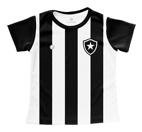 Camisa Bebê Botafogo Baby Look Listrada Oficial