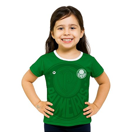 Camisa Infantil Palmeiras Baby Look Verde Oficial
