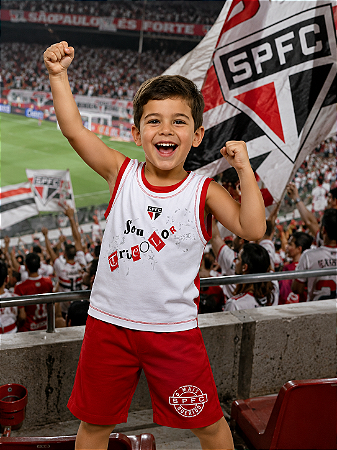 Conjunto Infantil São Paulo Sou Tricolor Oficial