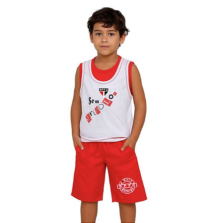 Conjunto Infantil São Paulo Sou Tricolor Oficial