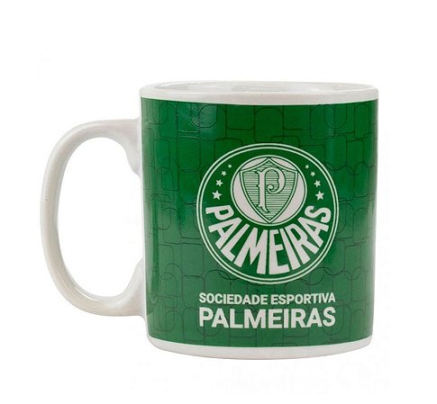 Caneca Porcelana Palmeiras 300ml Oficial