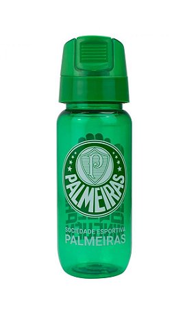 Garrafa De Plástico Palmeiras Verde 450ml Oficial