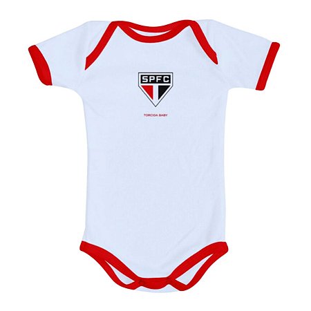 Body São Paulo Oficial Branco - Torcida Baby