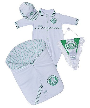 Kit Maternidade Palmeiras com Saco de Dormir Oficial
