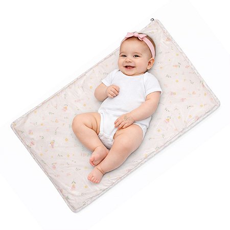 Trocador E Colchonete Bebê Compose Tulipa 70 X 38Cm Papi