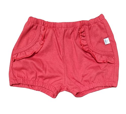 Shorts Bebê Feminino Vermelho