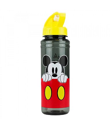 Garrafa Plastico Com Canudo Mickey 700ml Disney