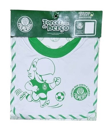 Babador Bebê Palmeiras Mascote Revedor