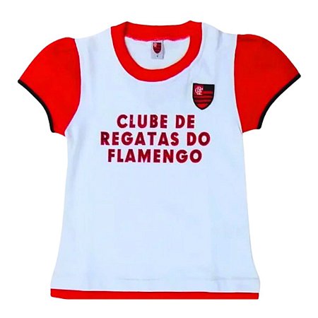 Baby Look Infantil Flamengo Feminina Oficial