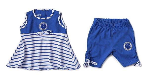 Conjunto Bebê Cruzeiro Bata e Legging Revedor