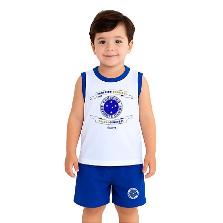 Conjunto Infantil Cruzeiro Regata Oficial