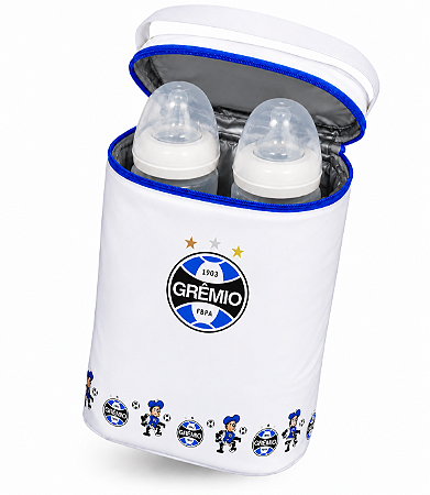 Bolsa Térmica Porta 2 Mamadeiras Grêmio Kids Gol