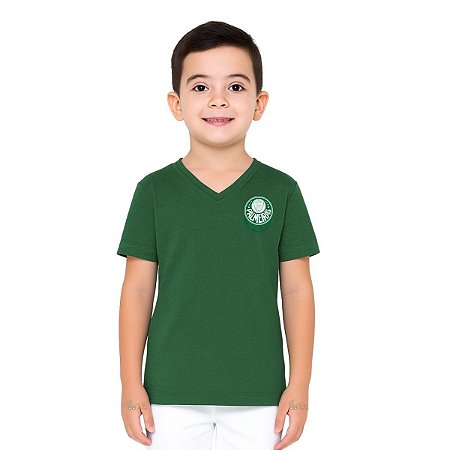 Camiseta Palmeiras Infantil Premium Verde Oficial