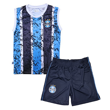 Uniforme Infantil Grêmio Regata e Shorts Oficial