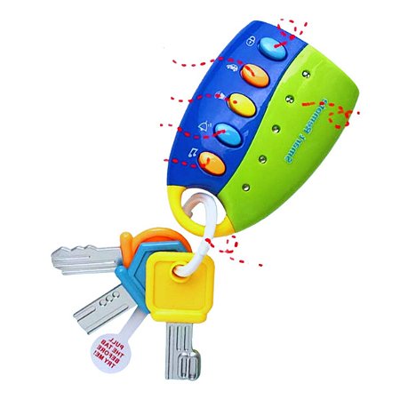 Brinquedo Controle Remoto Musical Com Chaves Colorido