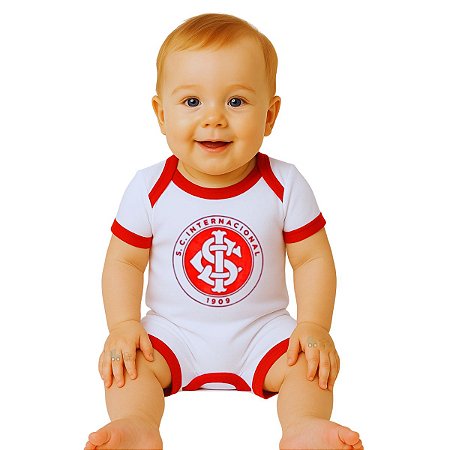 Macacão Bebê Internacional Tip Top Manga Curta Oficial