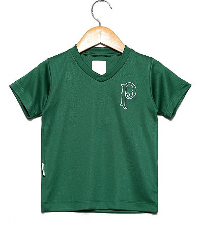 Camiseta Infantil Palmeiras Verde Gola V Oficial
