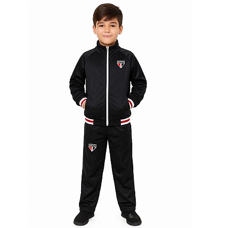 Conjunto Infantil São Paulo Agasalho Jaqueta e Calça Oficial