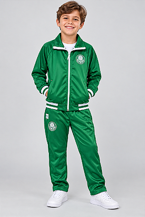 Conjunto Infantil Palmeiras Agasalho Jaqueta e Calça Oficial