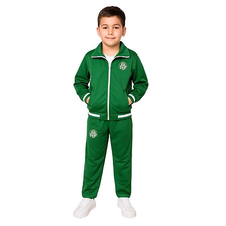 Conjunto Infantil Palmeiras Agasalho Jaqueta e Calça Oficial