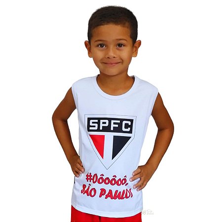 Camiseta Infantil São Paulo Regata Oficial