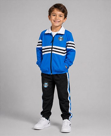 Agasalho Infantil Grêmio Conjunto de Frio Microfibra Oficial