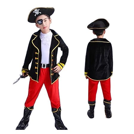 Fantasia Capitão Pirata Infantil