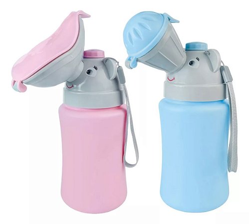 Mictório Portátil Infantil Desfralde Viagem Azul/Rosa Buba