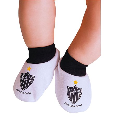 Meia Pantufa Bebê Atlético MG Oficial